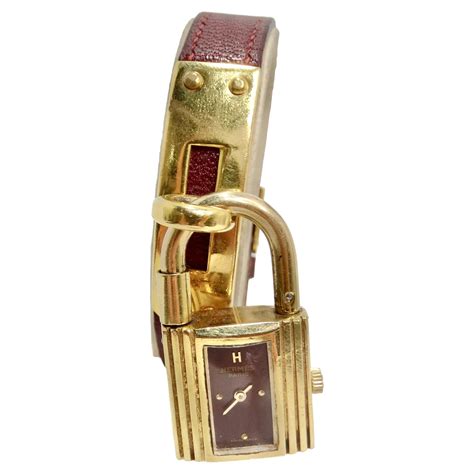 hermes kelly watch for sale|Hermes padlock watch.